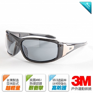 3M 經典寬版戶外運動眼鏡METAL