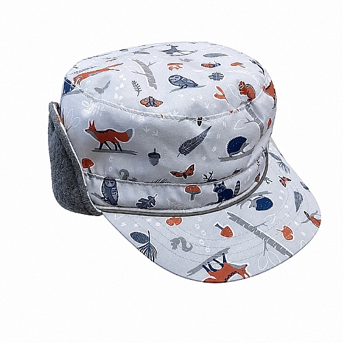 兒童抗UV防風保暖刷毛兩用遮耳帽Kids Cap